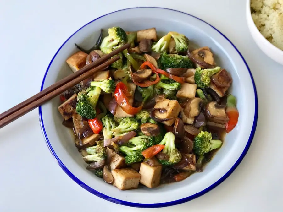 Tofu Stir-Fry with Broccoli and Peppers